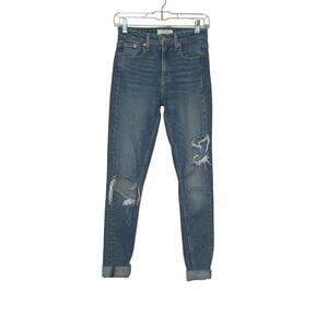 Levi's Altered 721 high rise skinny ripped jeans size 25